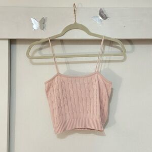 Brandy Melville pink knit top